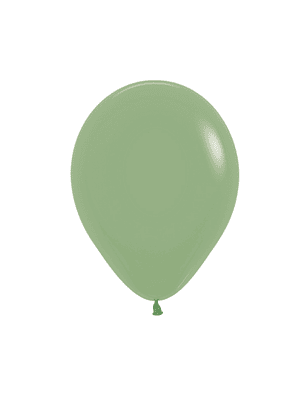 Globo Látex Verde Eucalipto 30cm con Helio