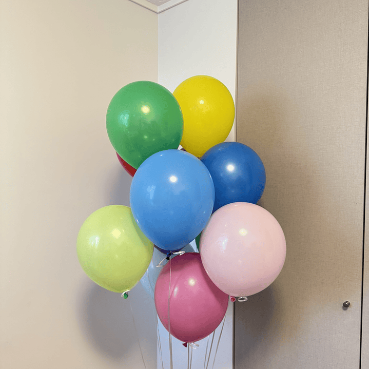 Globo Látex Azul Celeste 30cm con Helio 2