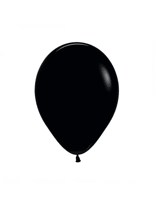 Globo Látex Negro 30cm con Helio