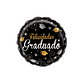 Globo Foil Metálico Felicidades Graduado 45cm con Helio  - Miniatura 1