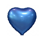 Globo Metálico Corazón Azul Oscuro 45cm con Helio - Miniatura 1