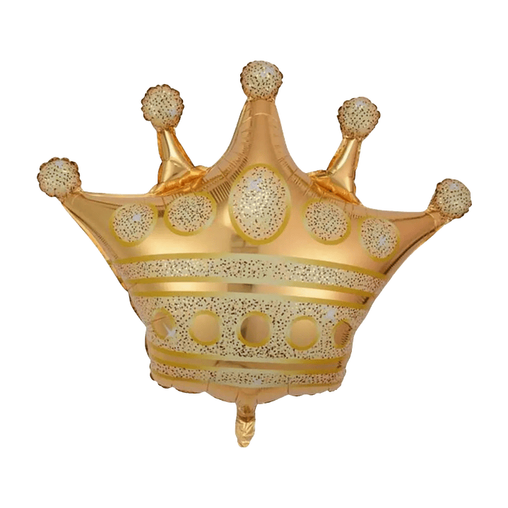 Globo Metálico Corona Dorada con Helio 76cm 1