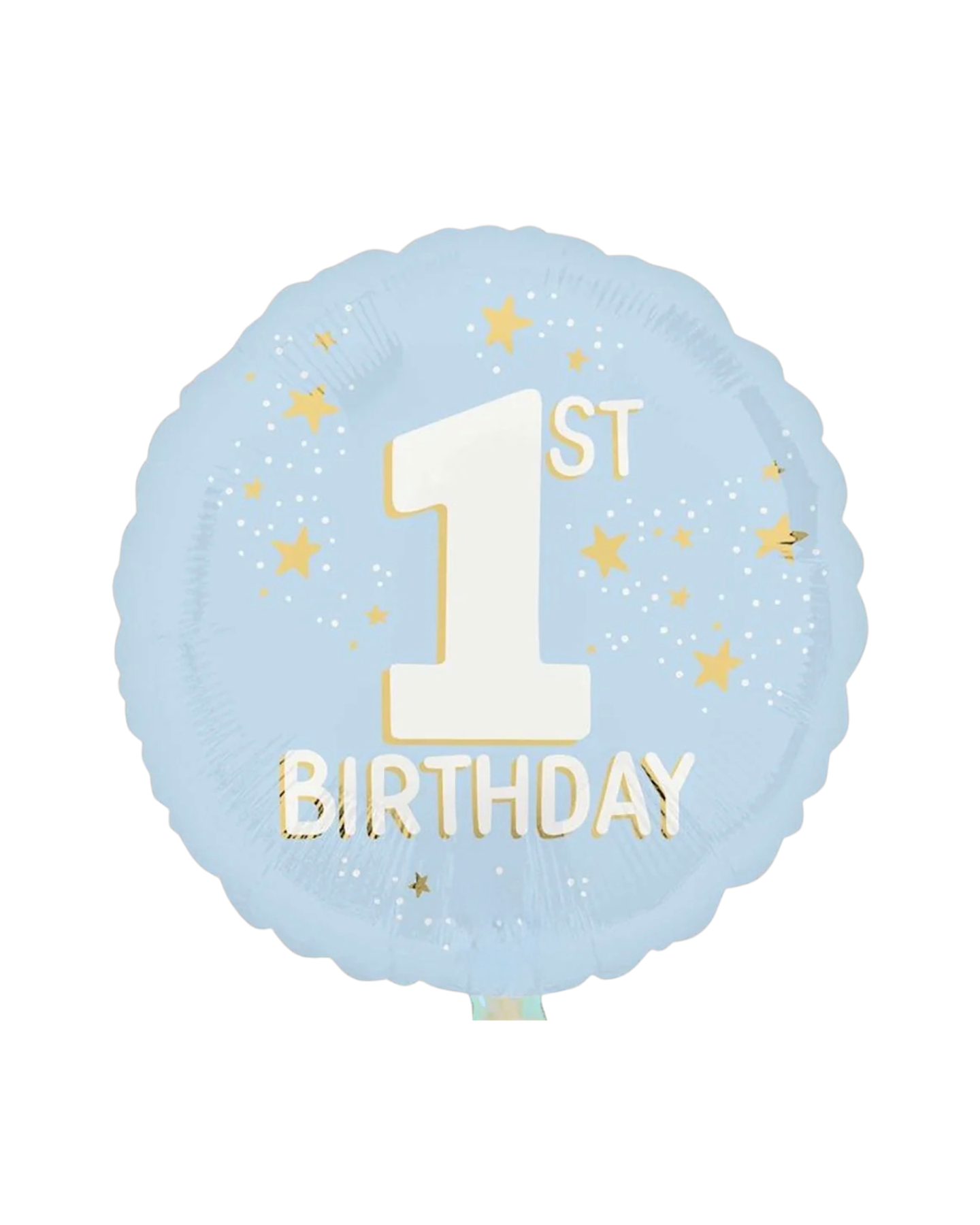 Globo Metálico Cumpleaños 1 con Helio 45cm 18