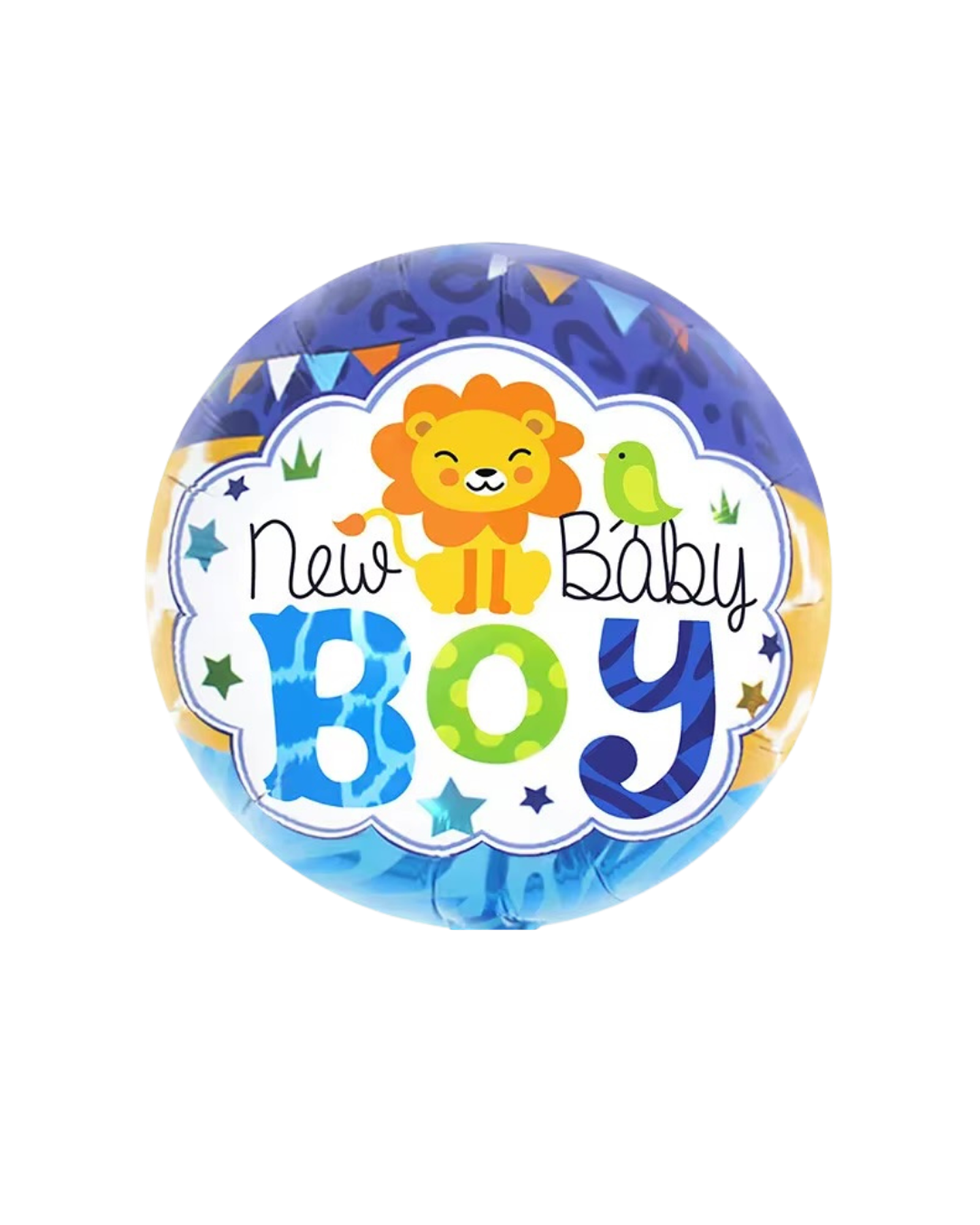 Globo Metálico New Baby Boy con Helio 45cm 18