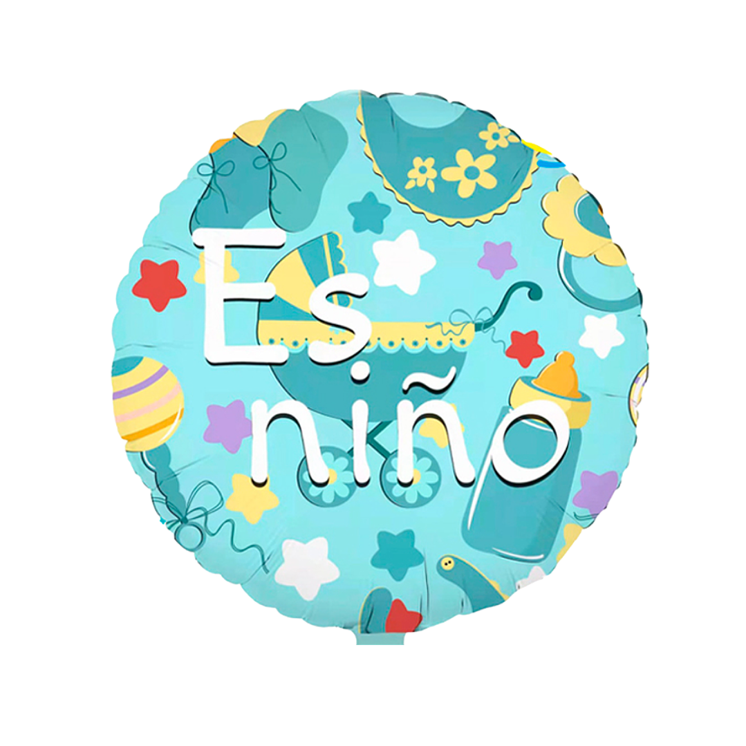 Globo Metálico Es niño con Helio 45cm 18