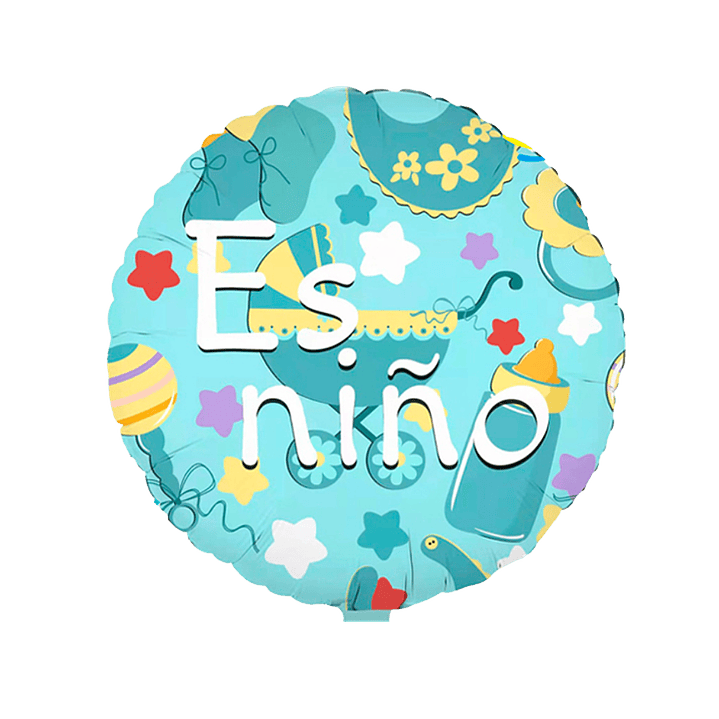 Globo Metálico Es niño con Helio 45cm 18