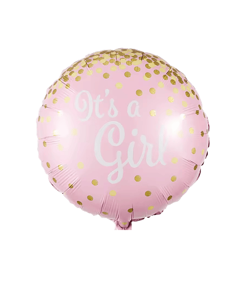 Globo Metálico Its a Girl con Helio 45cm 18"