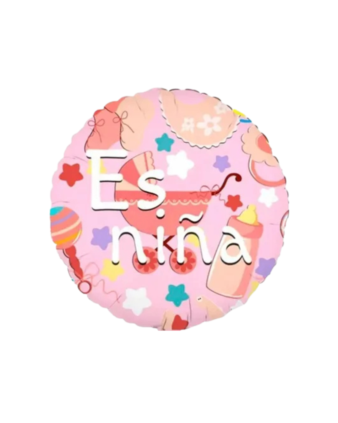 Globo Metálico Es una niña con Helio 45cm 18