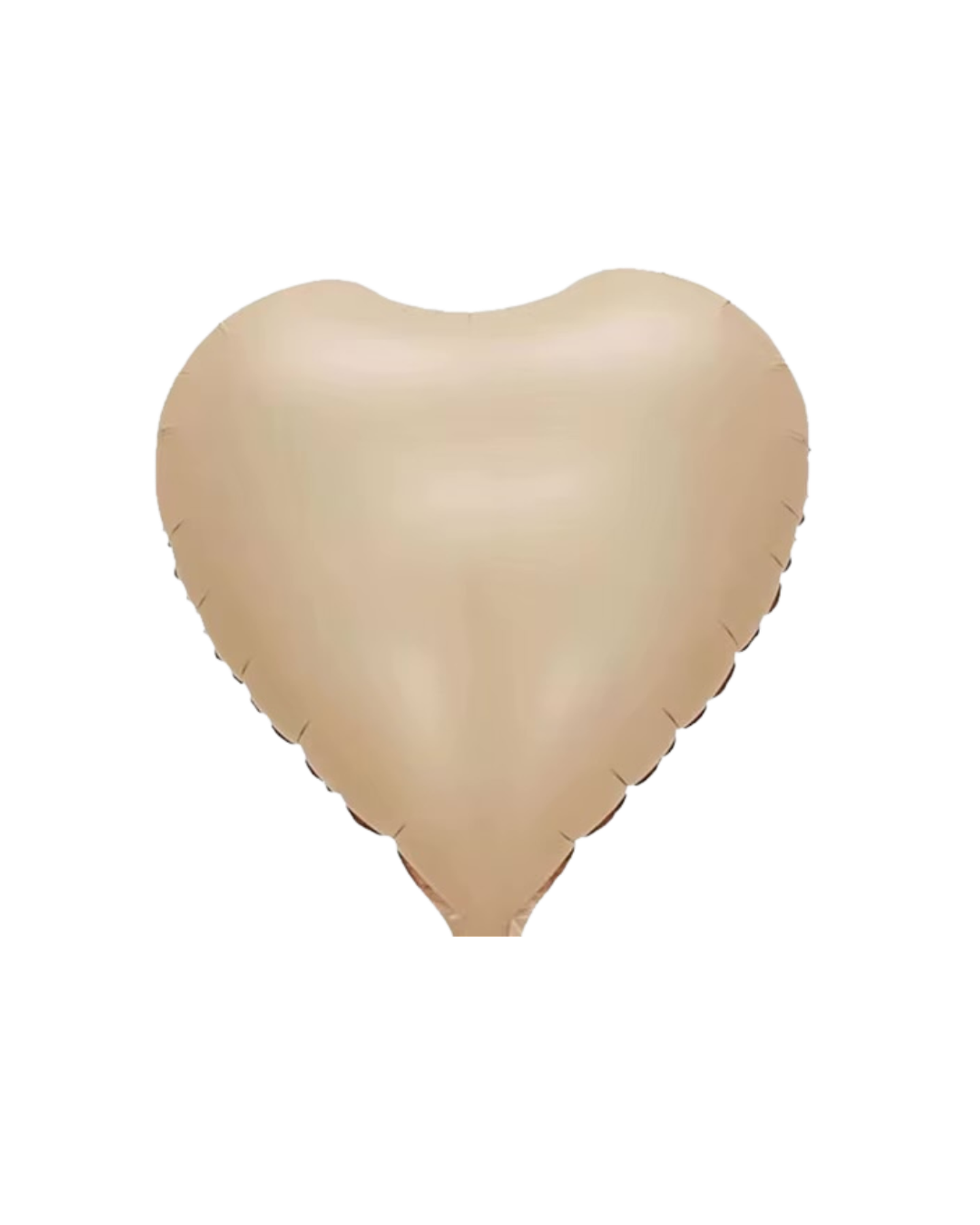Globo Metálico Corazon Beige con Helio 45cm 18''  1