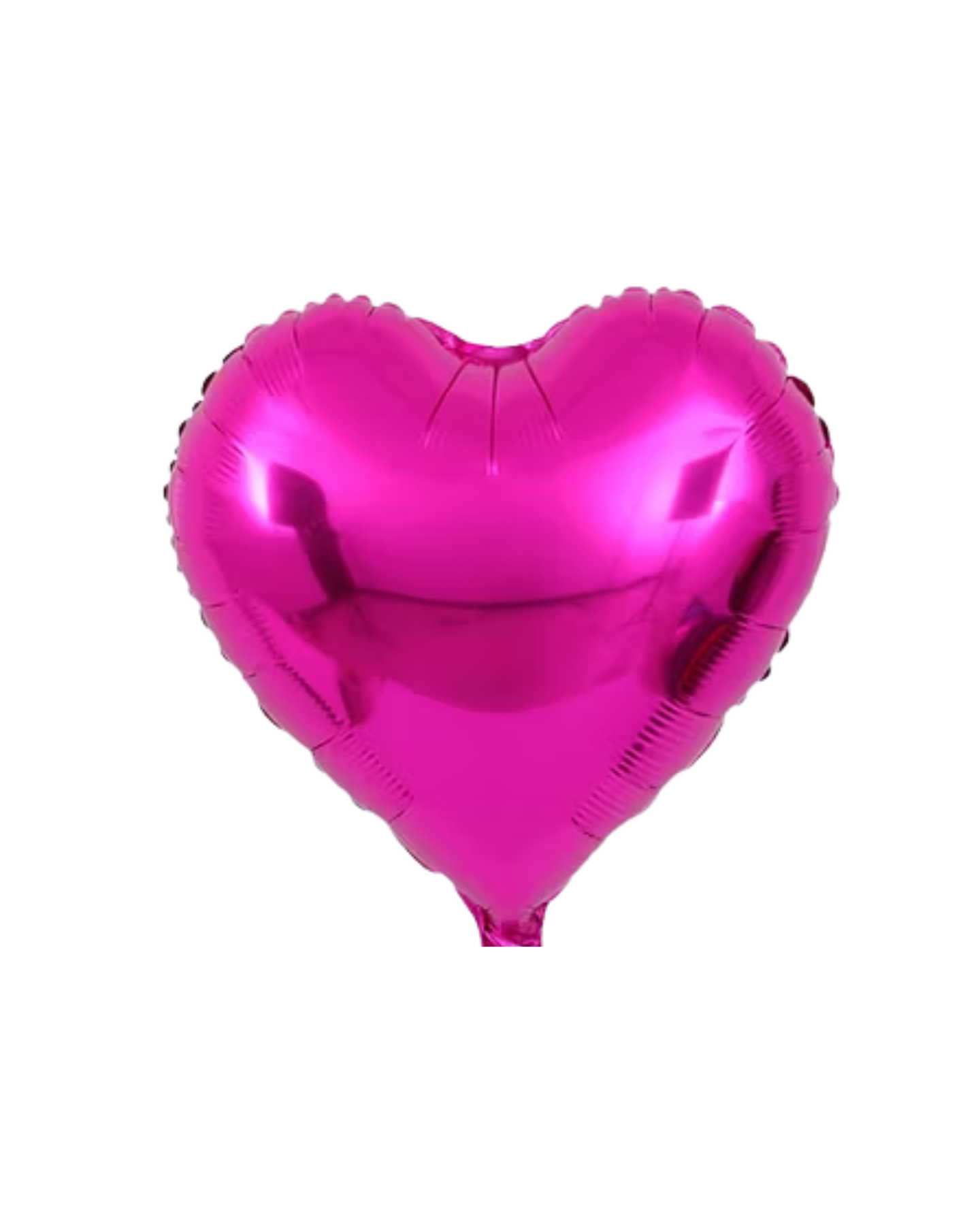 Globo Metálico Corazón Fucsia con Helio 45cm 18''  1