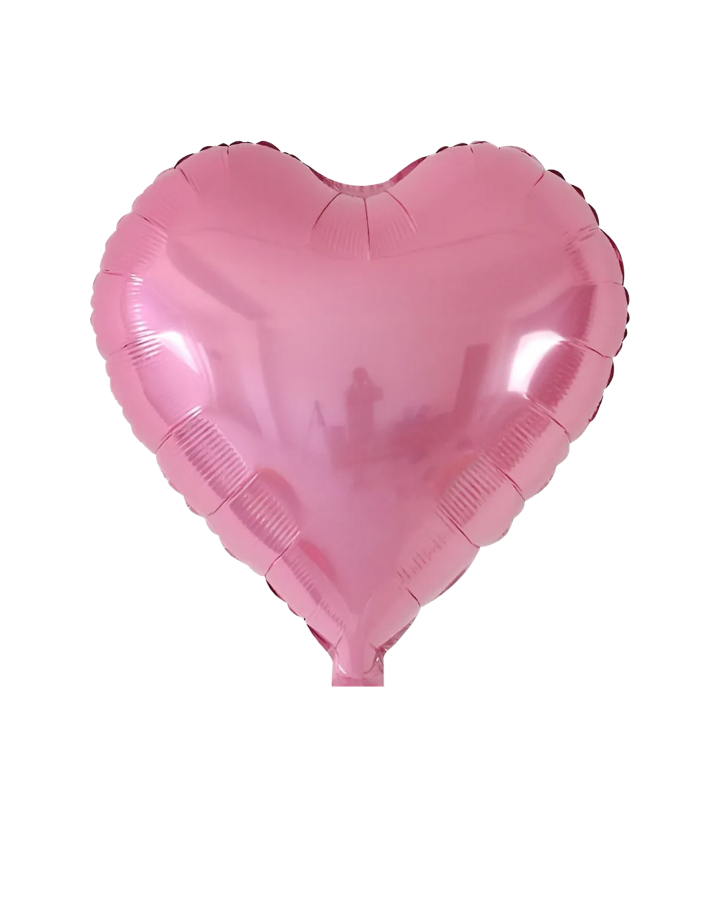 Globo Metálico Corazón Rosado con Helio 45cm 18''  1