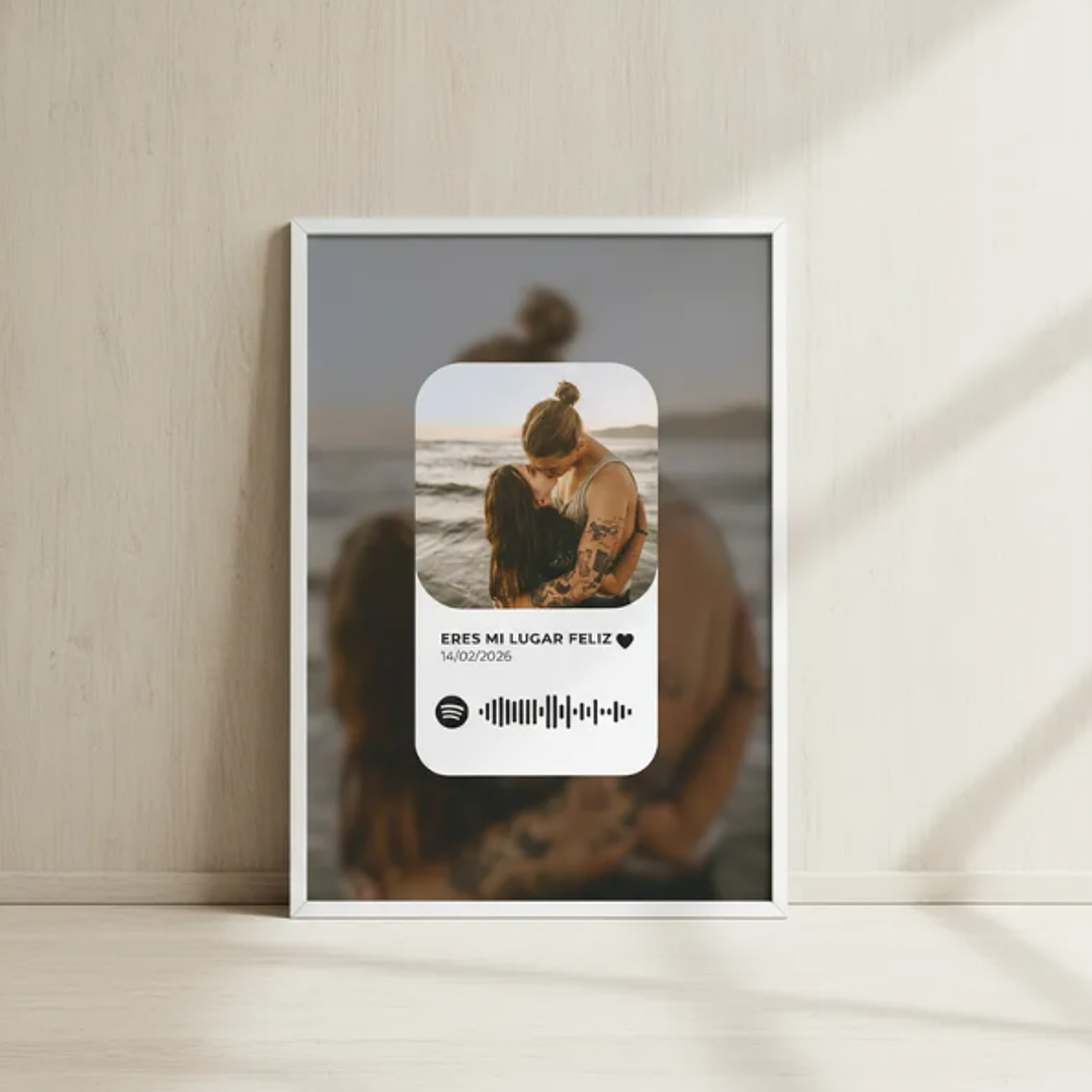Cuadro Portaretrato Personalizado Love Spotify 1