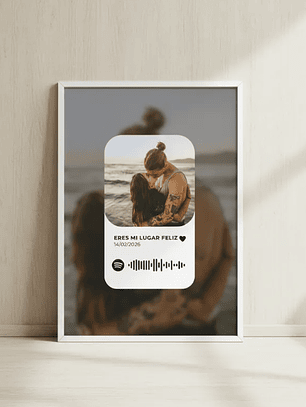 Cuadro Portaretrato Personalizado Love Spotify
