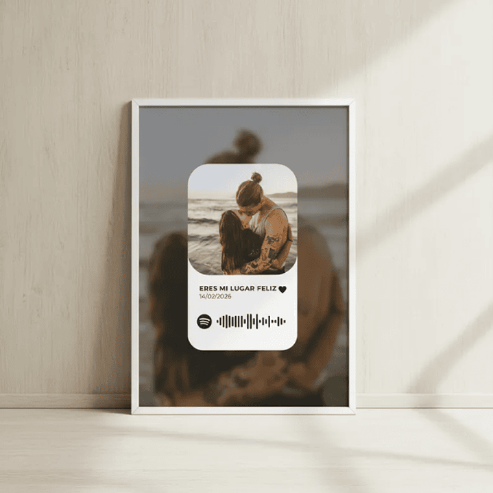 Cuadro Portaretrato Personalizado Love Spotify 1