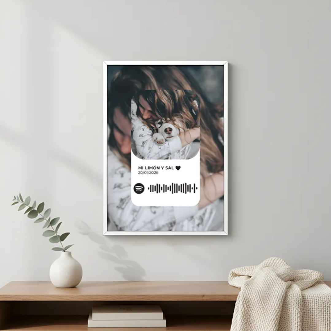 Cuadro Portaretrato Personalizado Love Spotify 3