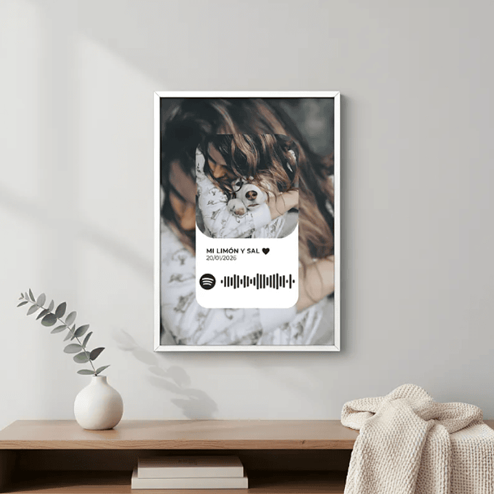 Cuadro Portaretrato Personalizado Love Spotify 3
