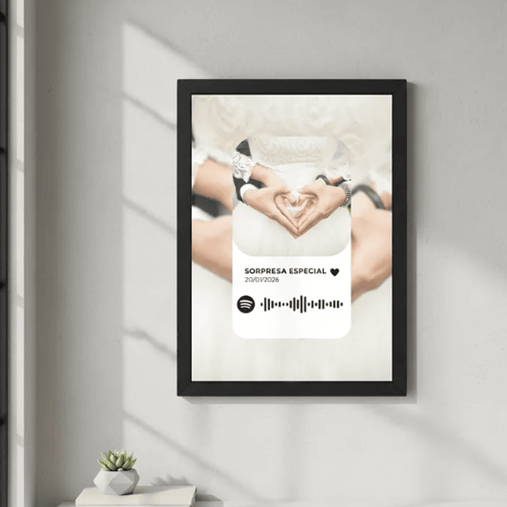 Cuadro Portaretrato Personalizado Love Spotify 2