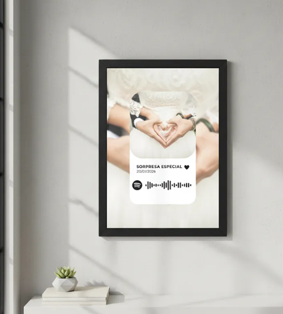 Cuadro Portaretrato Personalizado Love Spotify 2