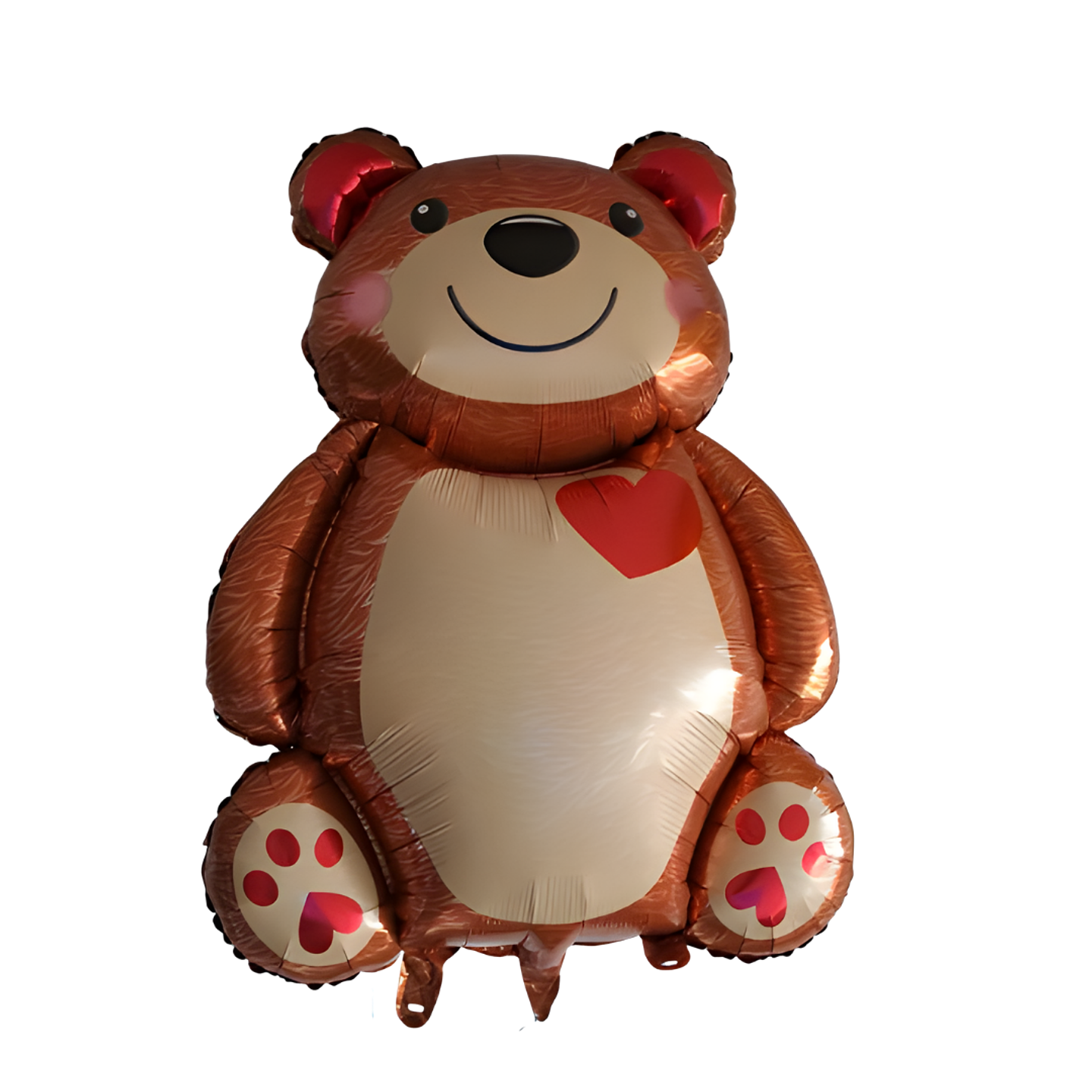 Globo Metálico Foil Oso Teddy Corazon Rojo 91cm con Helio 2