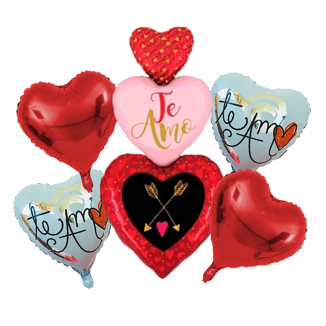 Pack 5 Globos Metalizados Románticos – 