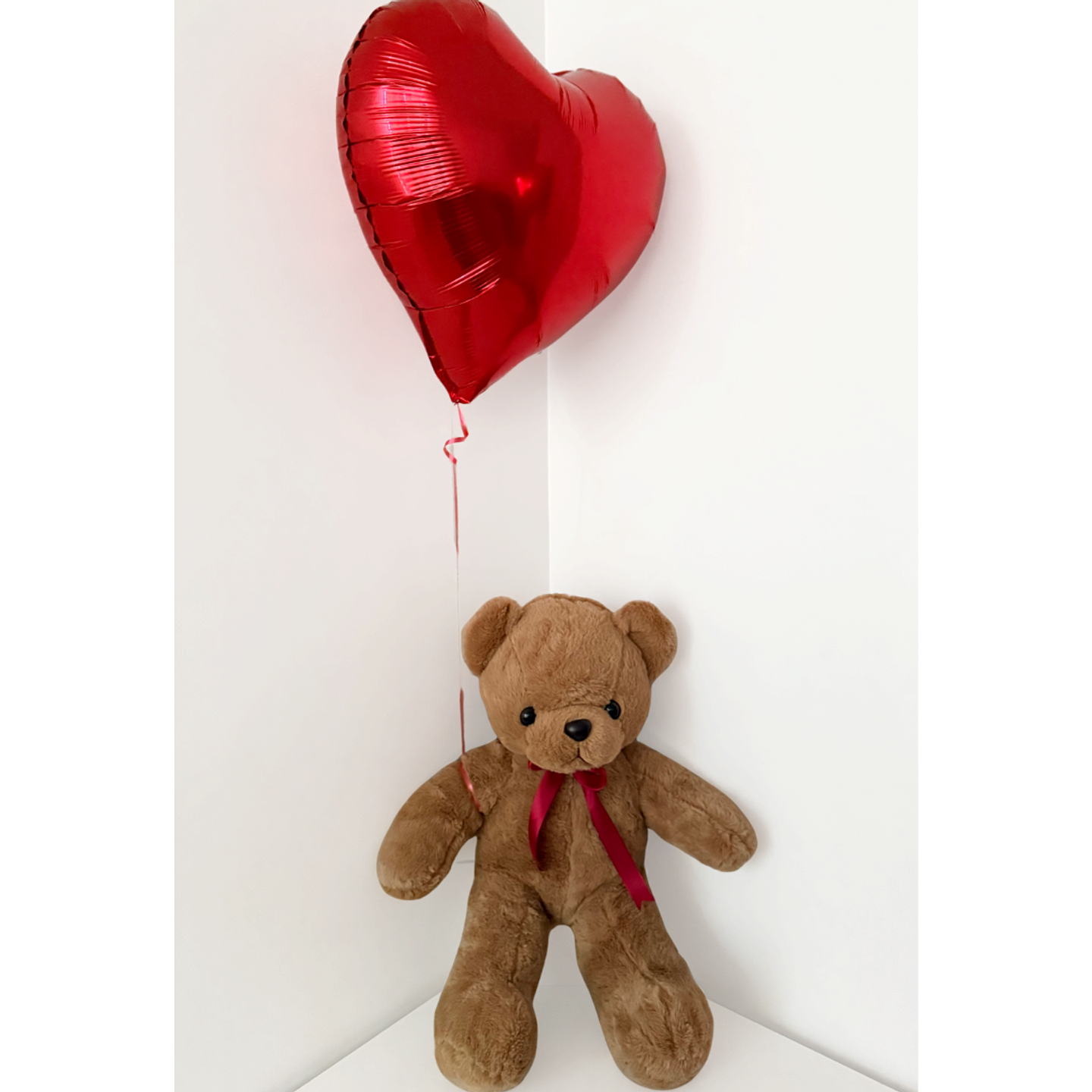 Oso peluche 45cm más globo con helio 8