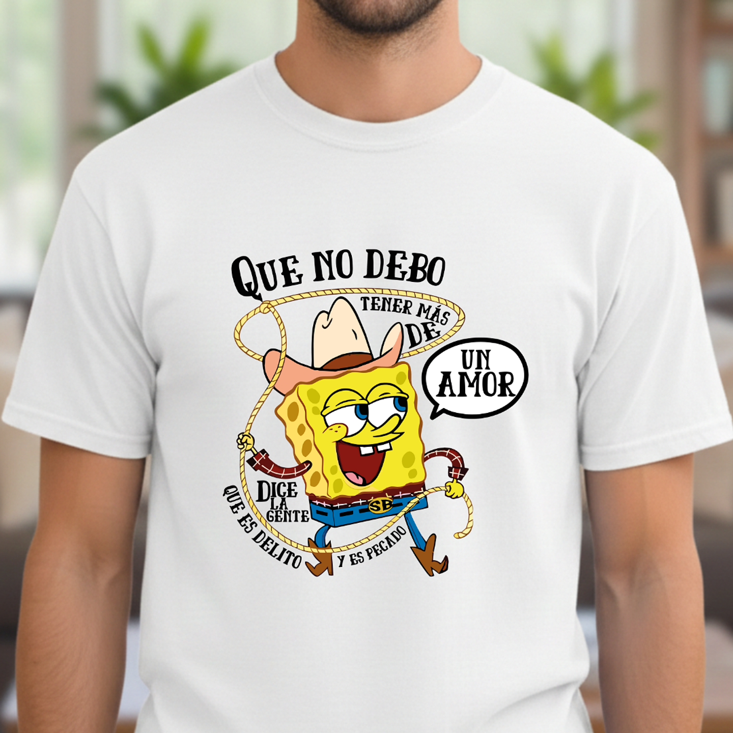 Polera Bob Esponja Vaquero - 
