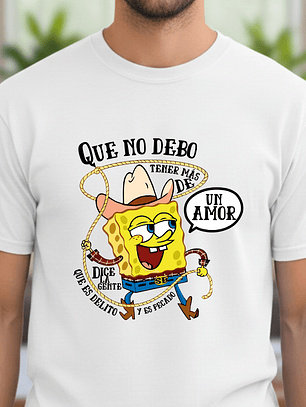Polera Bob Esponja Vaquero - 