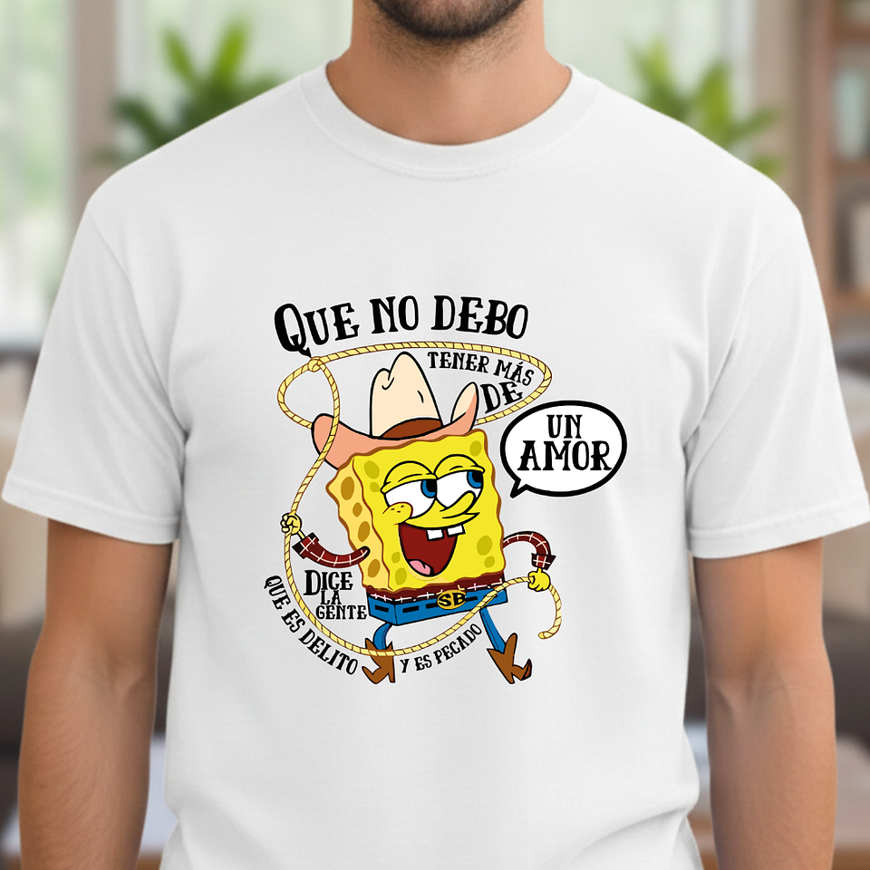 Polera Bob Esponja Vaquero - 