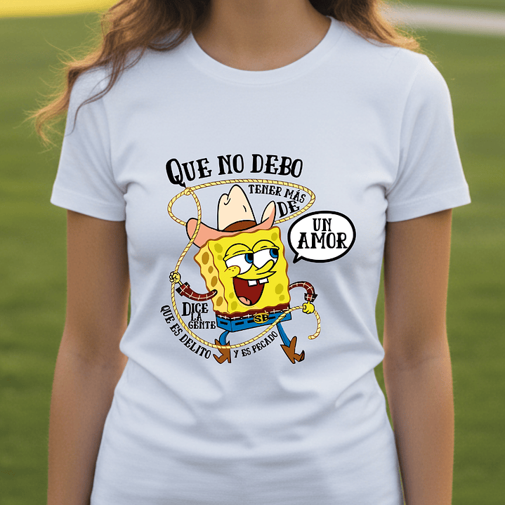 Polera Bob Esponja Vaquero - 