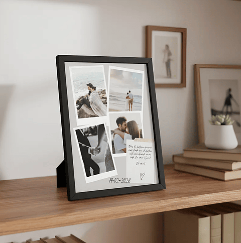 Cuadro Multiphoto San Valentín - "Nuestra Historia" (Personalizable)