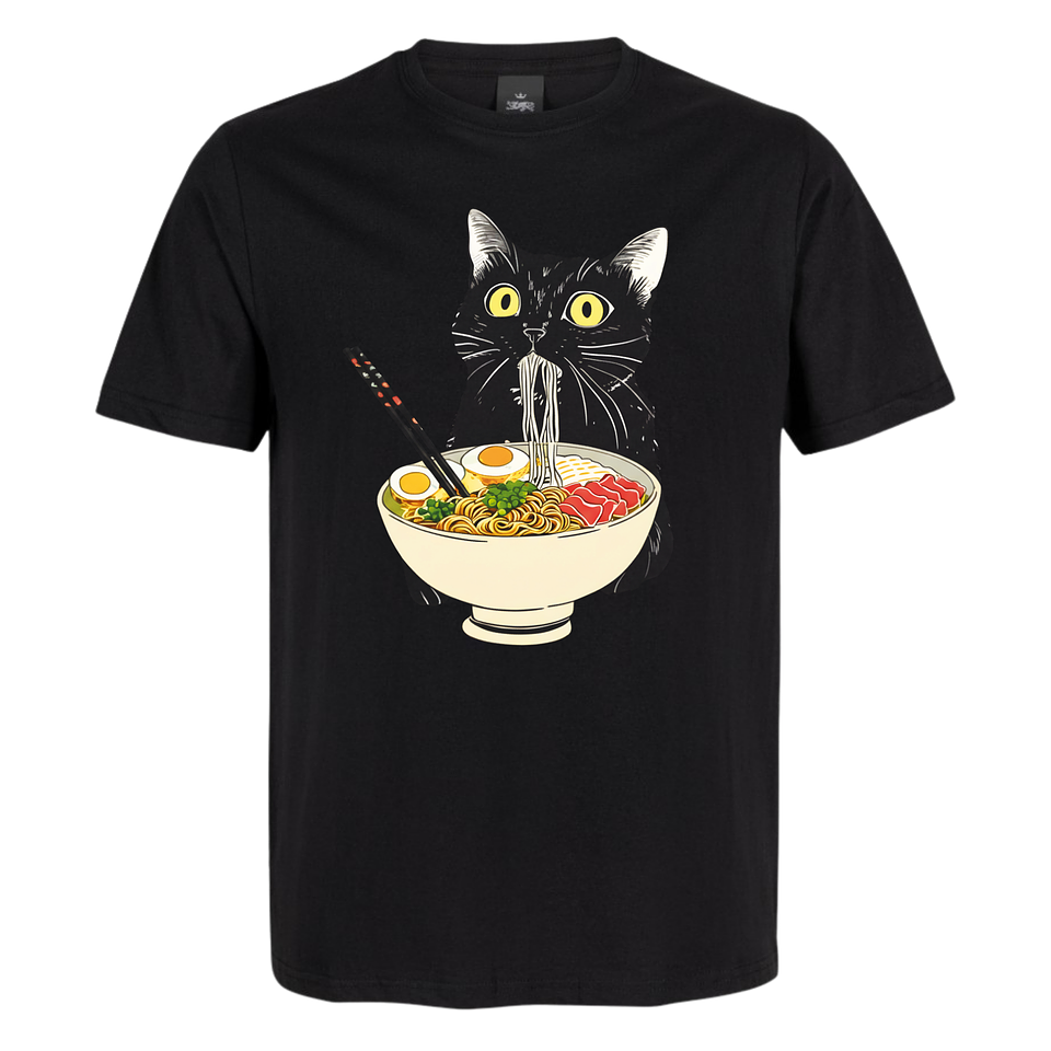 Polera Michi Ramen - Estilo Anime Meme 🐱🍜 2