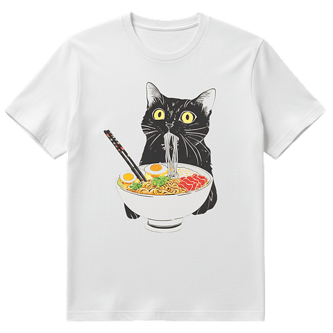 Polera Michi Ramen - Estilo Anime Meme 🐱🍜