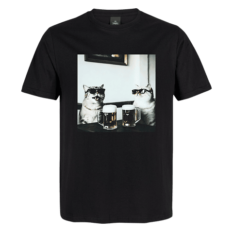 Polera Michis "Party Cats" - Colección Gatos Meme 🐱