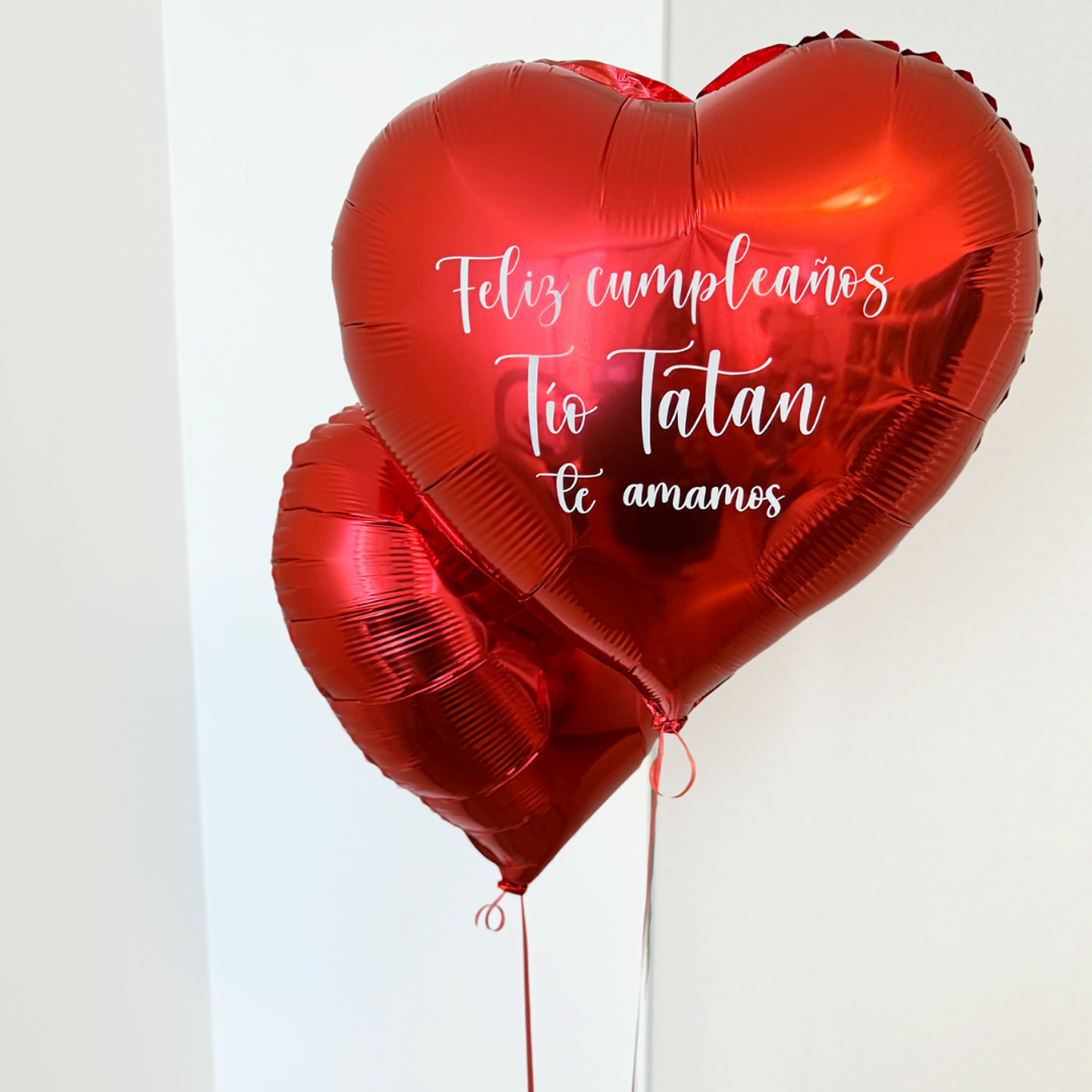 Globo Corazón personalizado 45cm con helio 2