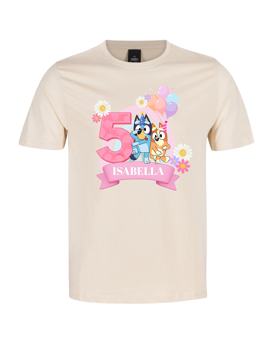 Polera Personalizada Temática Hermanitas Perrunas– Cumpleaños 3