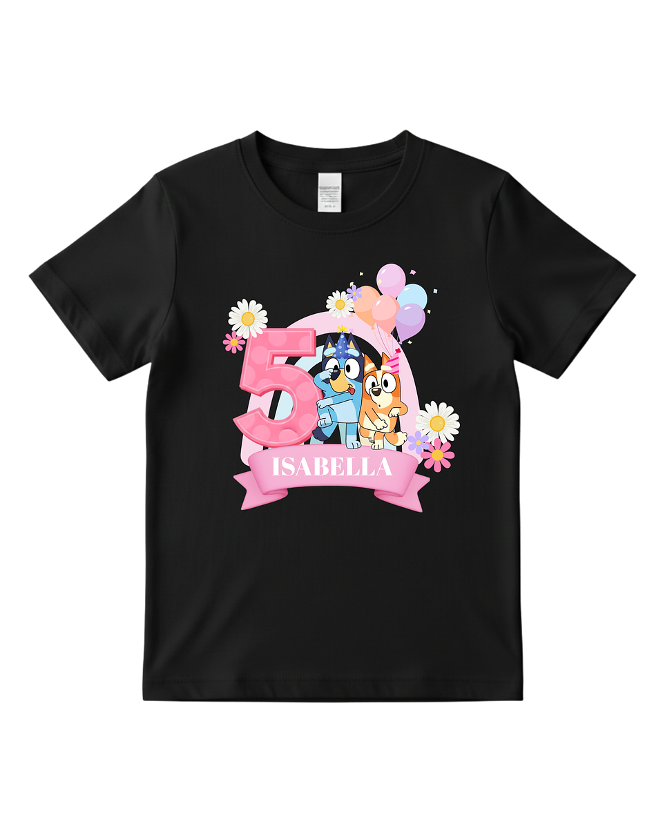 Polera Personalizada Temática Hermanitas Perrunas– Cumpleaños 5