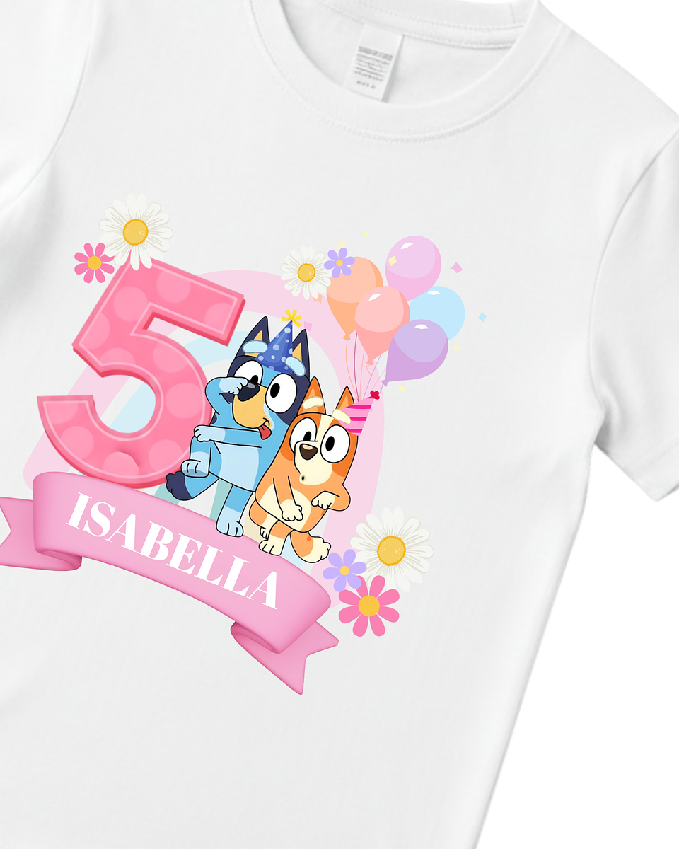 Polera Personalizada Temática Hermanitas Perrunas– Cumpleaños 7