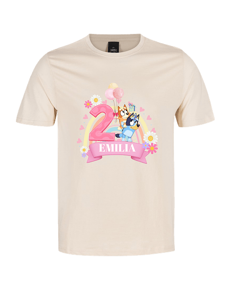 Polera Personalizada Temática Aventuras de Hermanitas – Cumpleaños