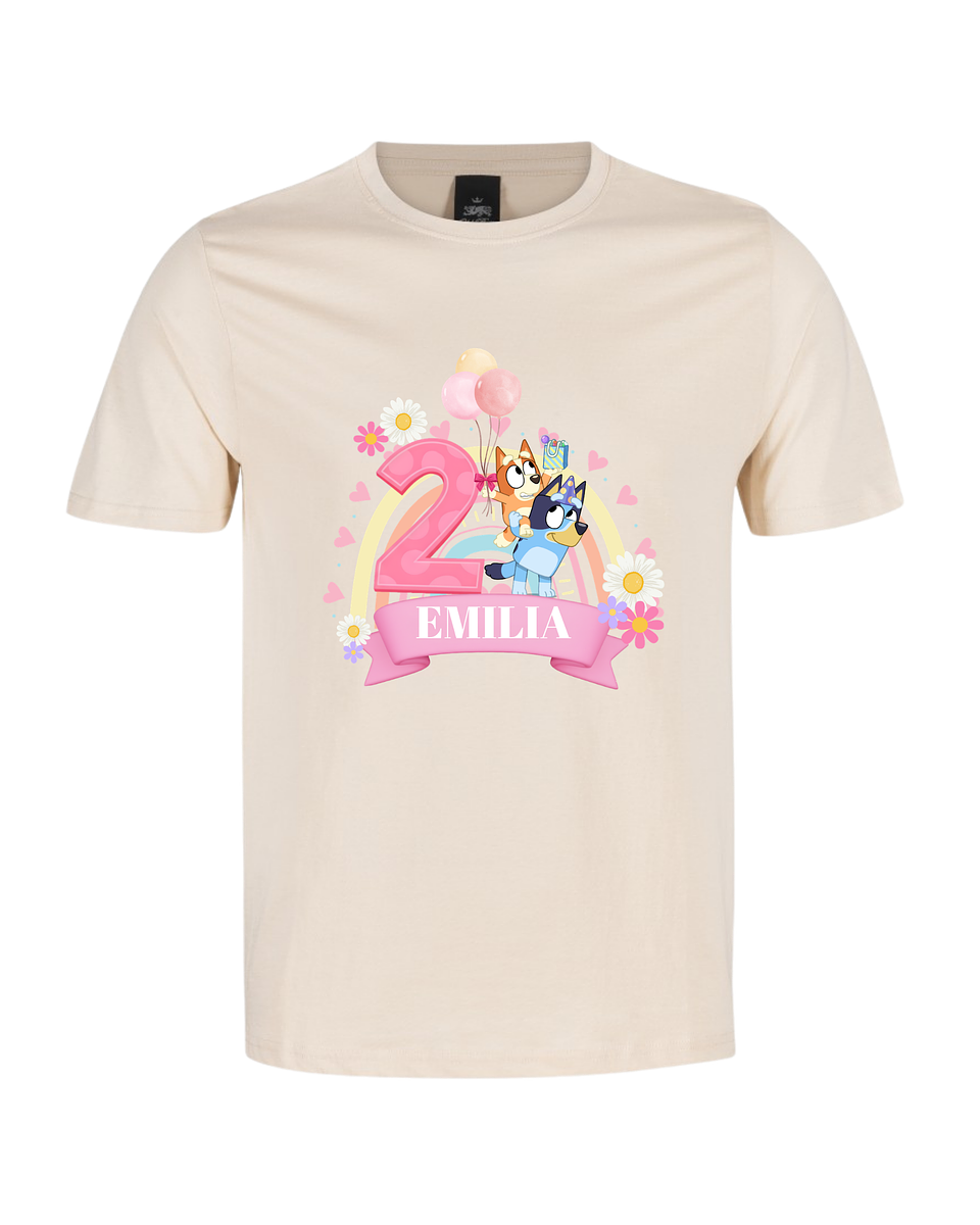 Polera Personalizada Temática Aventuras de Hermanitas – Cumpleaños 1