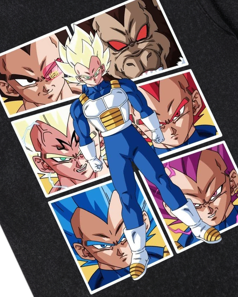 Polera Dragon Ball | Vegeta Evolución 3