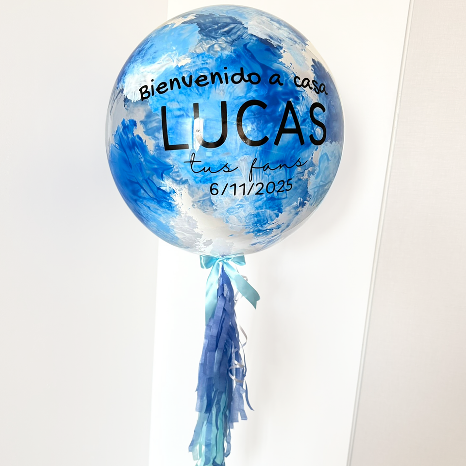 Globo Burbuja Personalizado con helio Baby 1