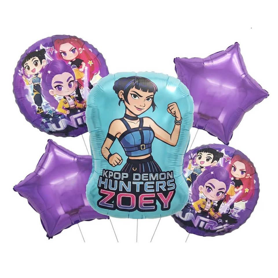 Pack de Globos Guerreras K-pop Zoe 1
