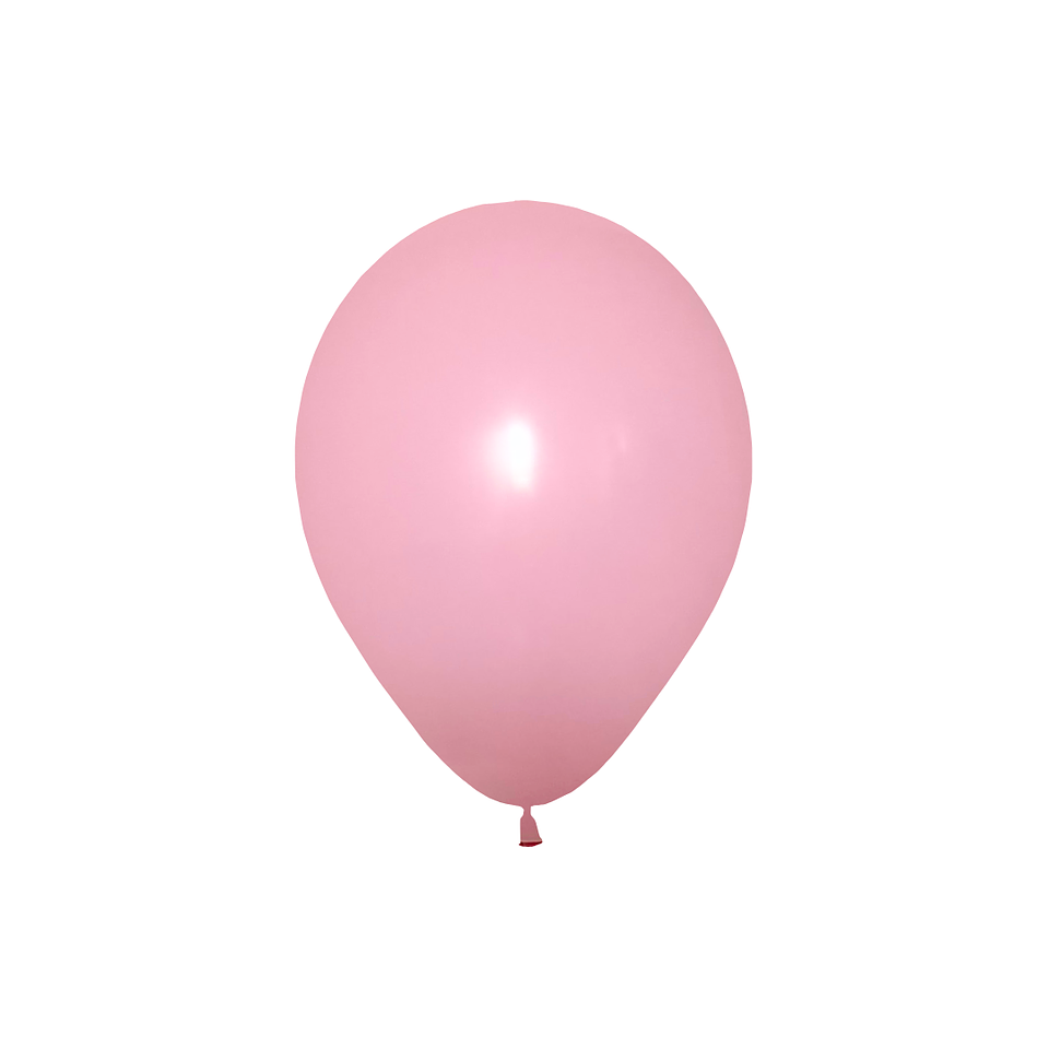 Globo Látex Rosado Bebé  30cm con Helio 1