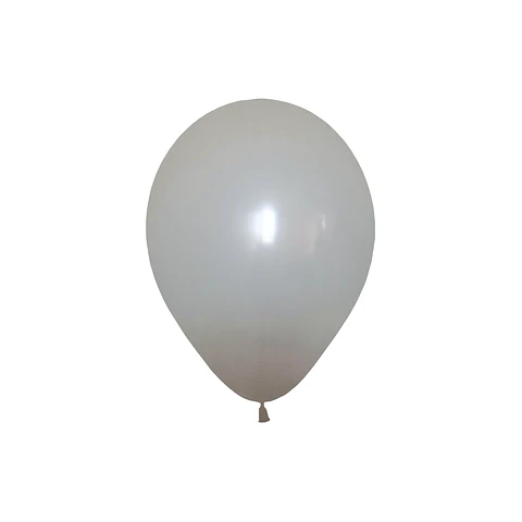 Globo Látex Gris 30cm con Helio