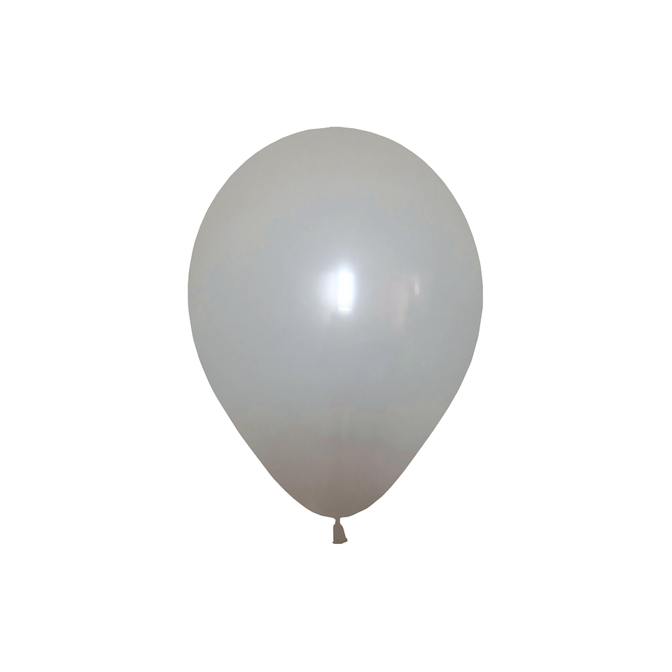 Globo Látex Gris 30cm con Helio 1