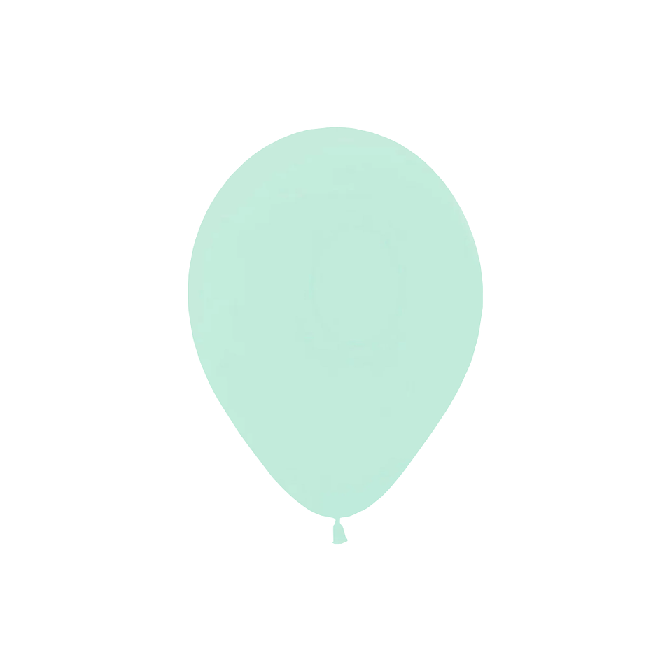 Globo Látex Verde Menta 30cm con Helio 1