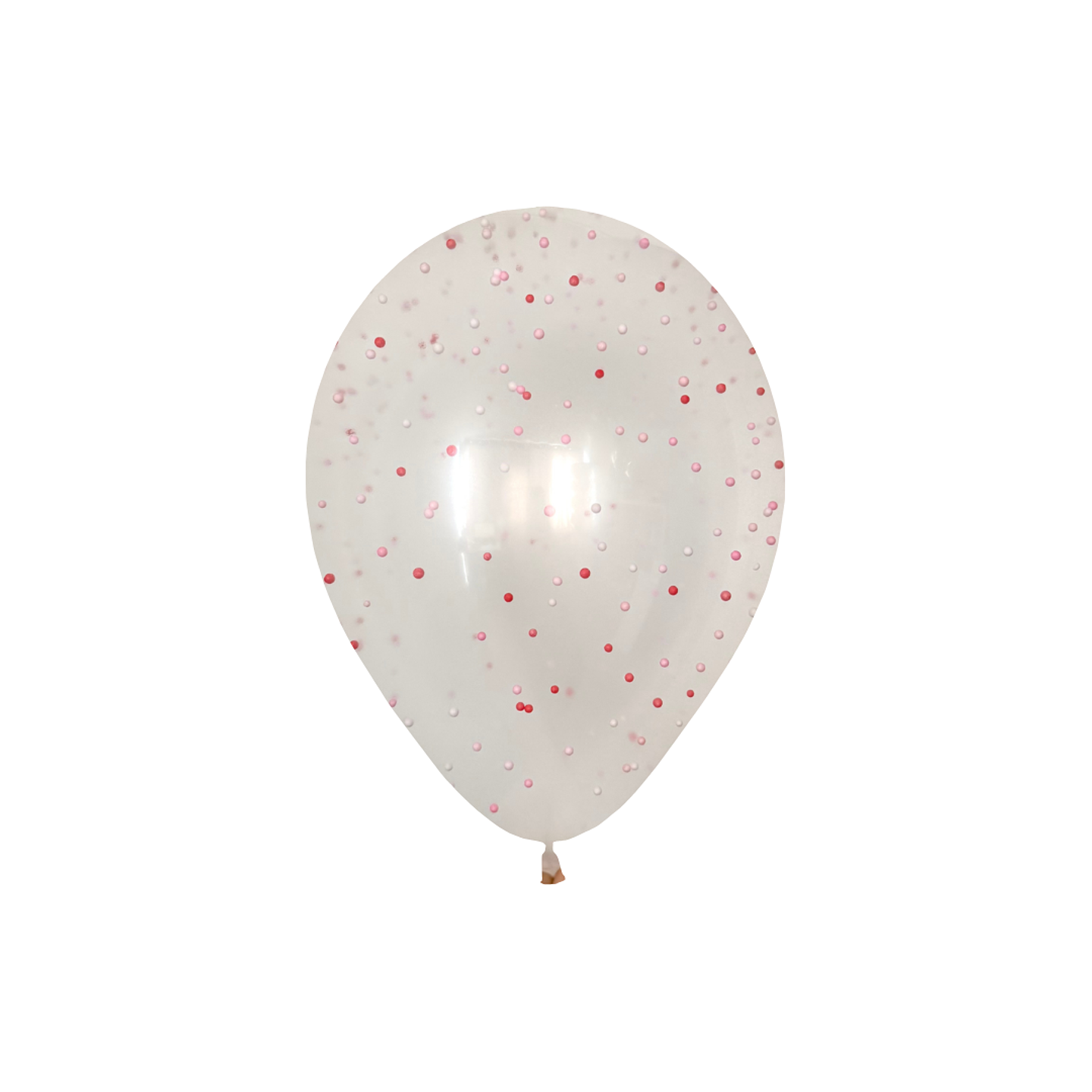 Globo Látex Bolitas de plumavita Rosadas 30cm con Helio 1