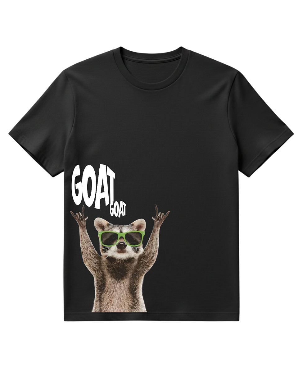 Polera Mapache GOAT 🍺 Streetwear 3