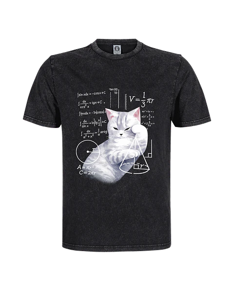 Polera "Cat Science" - Gato Matemático Streetwear