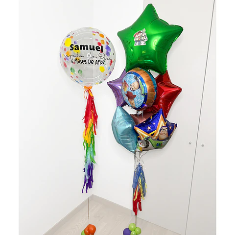 Bouquet de Globos con Tematica Personalizada con Helio - Arreglo Cumpleaños Infantil